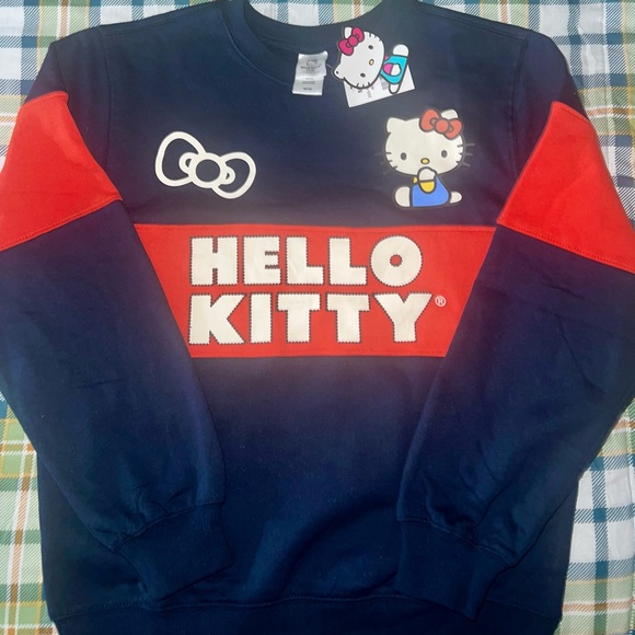 Hello Kitty Navy and Red Sweatshirt size M - Picture 1 of 7